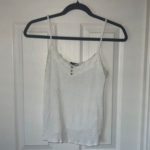 White tank top. Worn once, light weight.